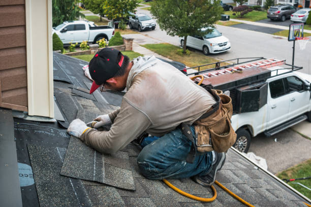 Professional Roofing technician working in Littlestown, PA